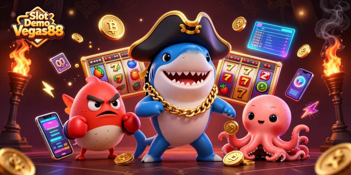 Experience the excitement of Slot Demo Vegas88 with vibrant characters and dynamic game elements.