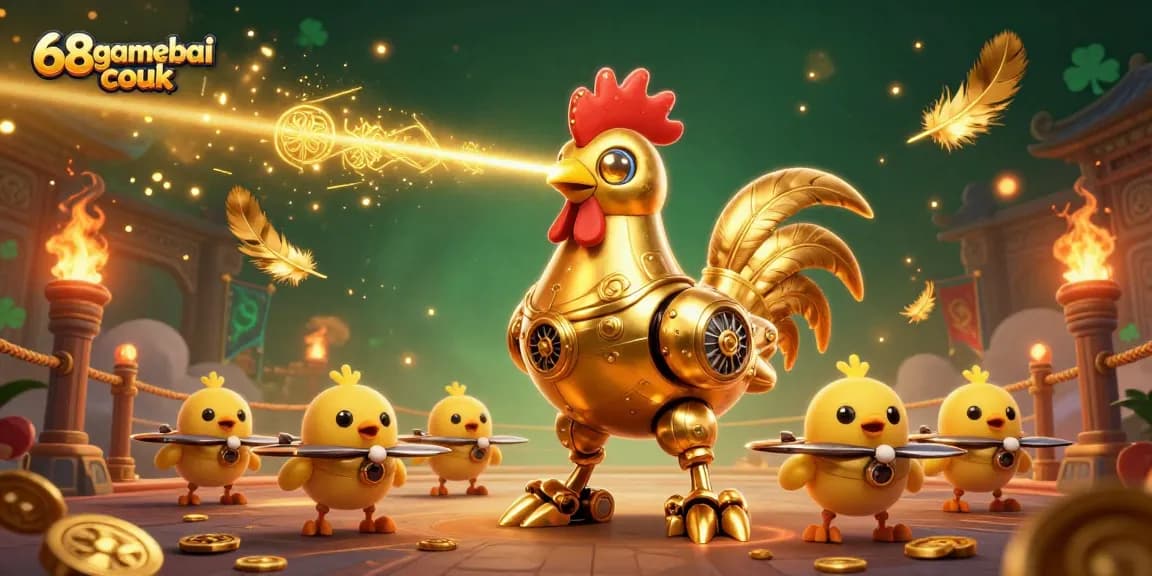 Play exciting games at 68gamebai couk with golden rooster robot and engaging features.