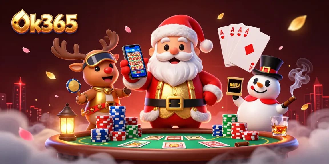 Spin your way to winnings at Ok365 with festive fun and casino excitement.