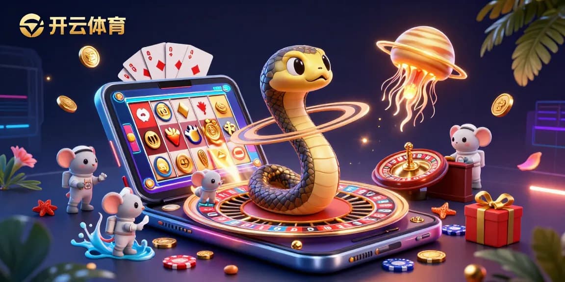 Engage in thrilling games at 开云体育 with a vivid, fantastical 3D casino scene full of interactive elements.
