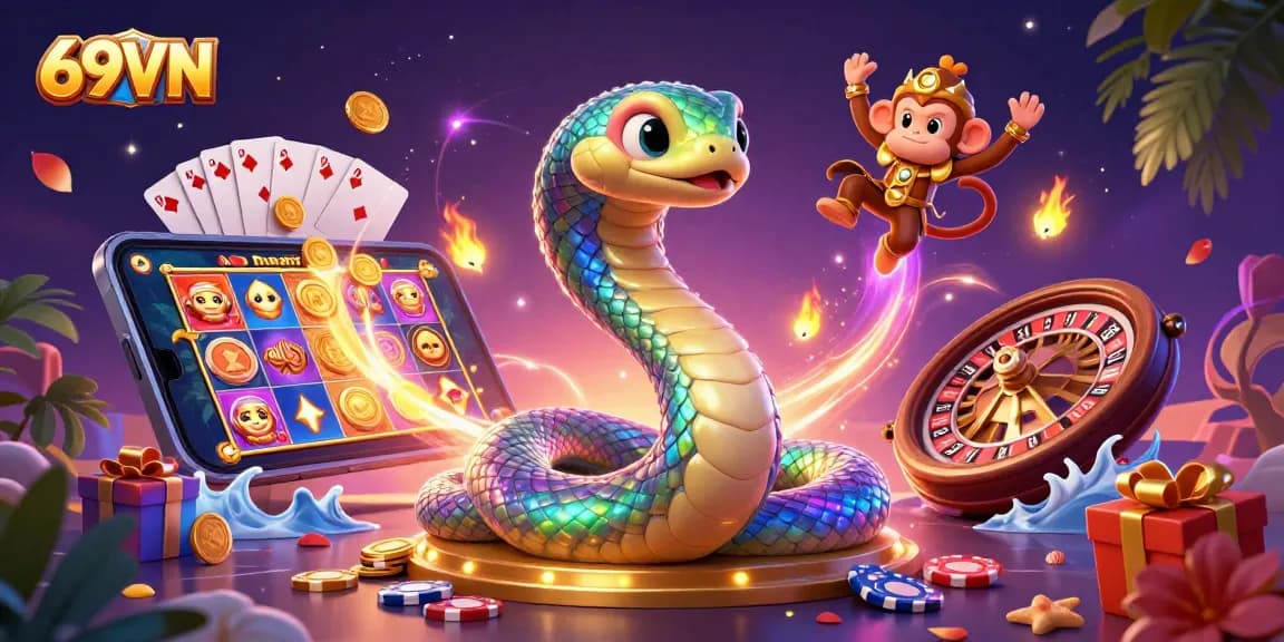 Experience the thrill of 69VN with vibrant slot games and magical visuals at this online casino.