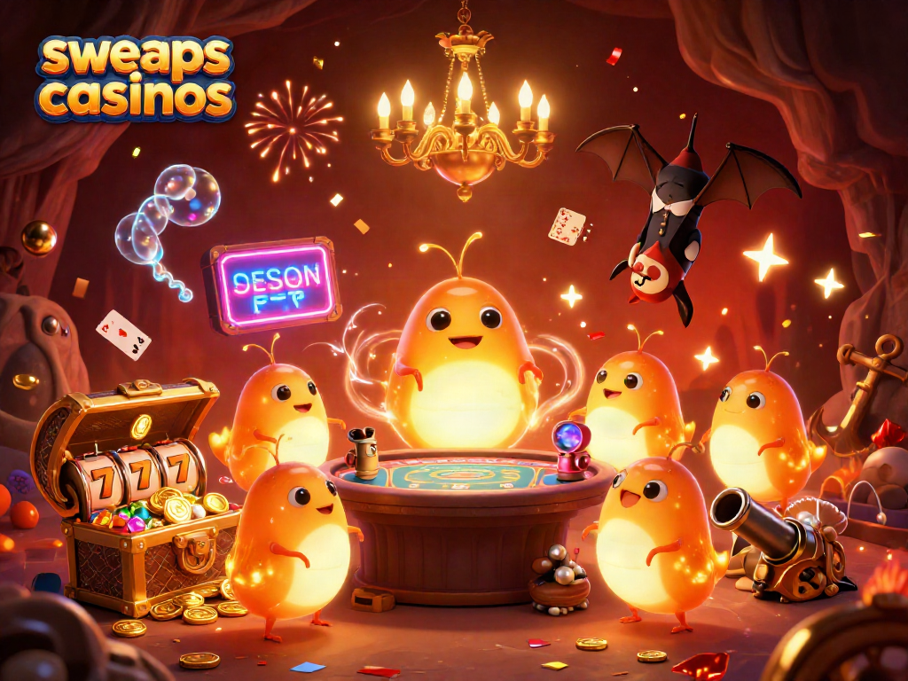 Experience the excitement of sweeps casinos with lively glowworms and dynamic gameplay elements.