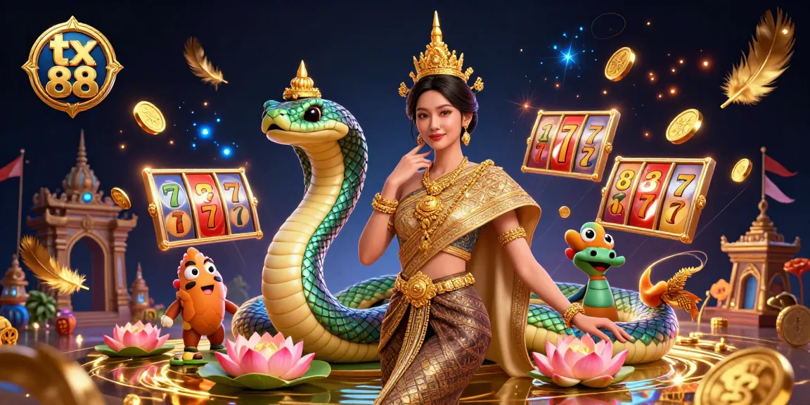 Experience thrilling slots at tx 88 with vibrant decorations and winning symbols in a captivating scene.