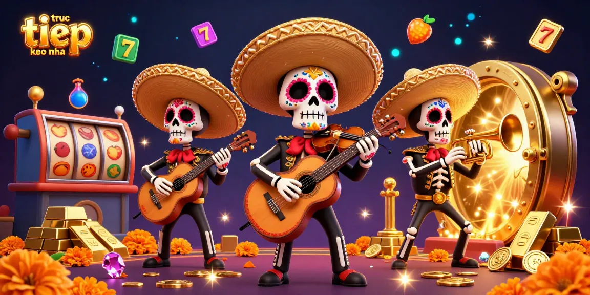 Experience the excitement of truc tiep keo nha cai with a vibrant 3D mariachi-themed casino scene.