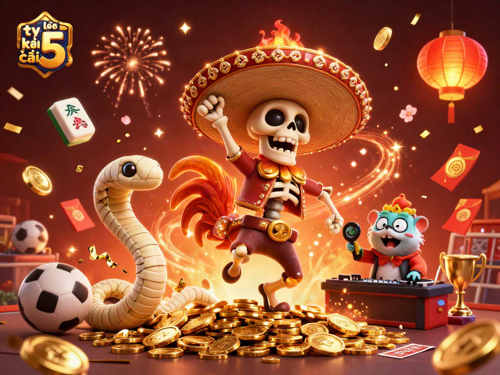 Experience the excitement of tỷ lệ kèo nhà cái 5 with a vibrant 3D celebration of betting elements.