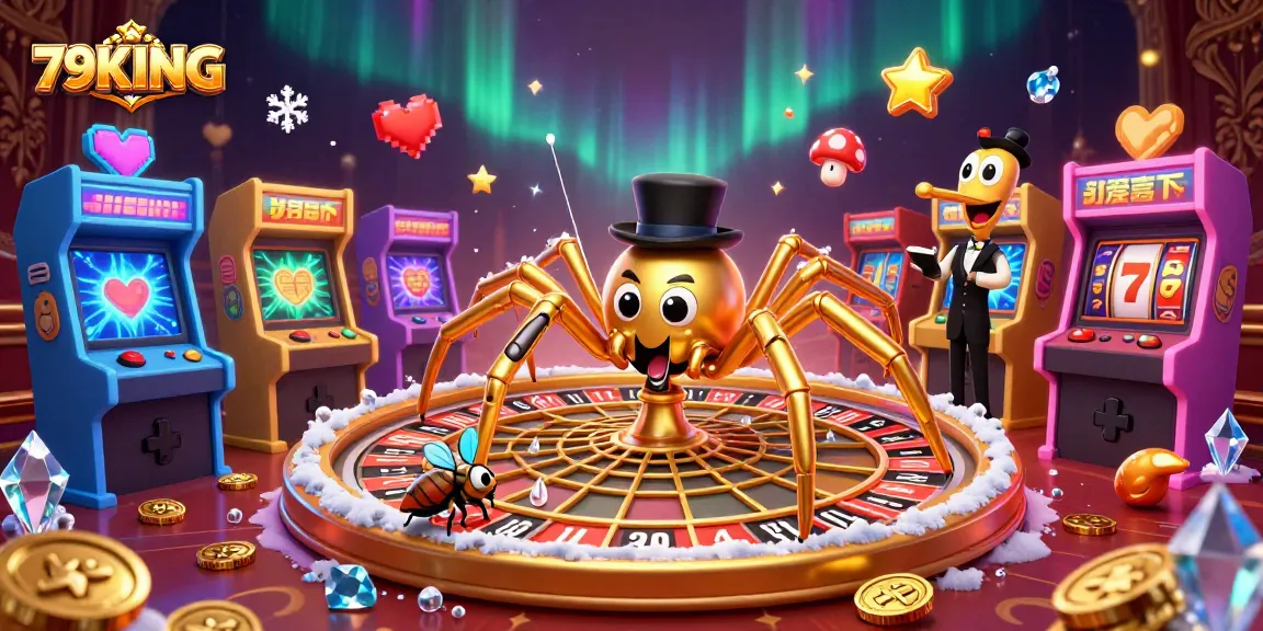 Engage in thrilling bets on the 79KING platform with vibrant casino-themed 3D illustration.