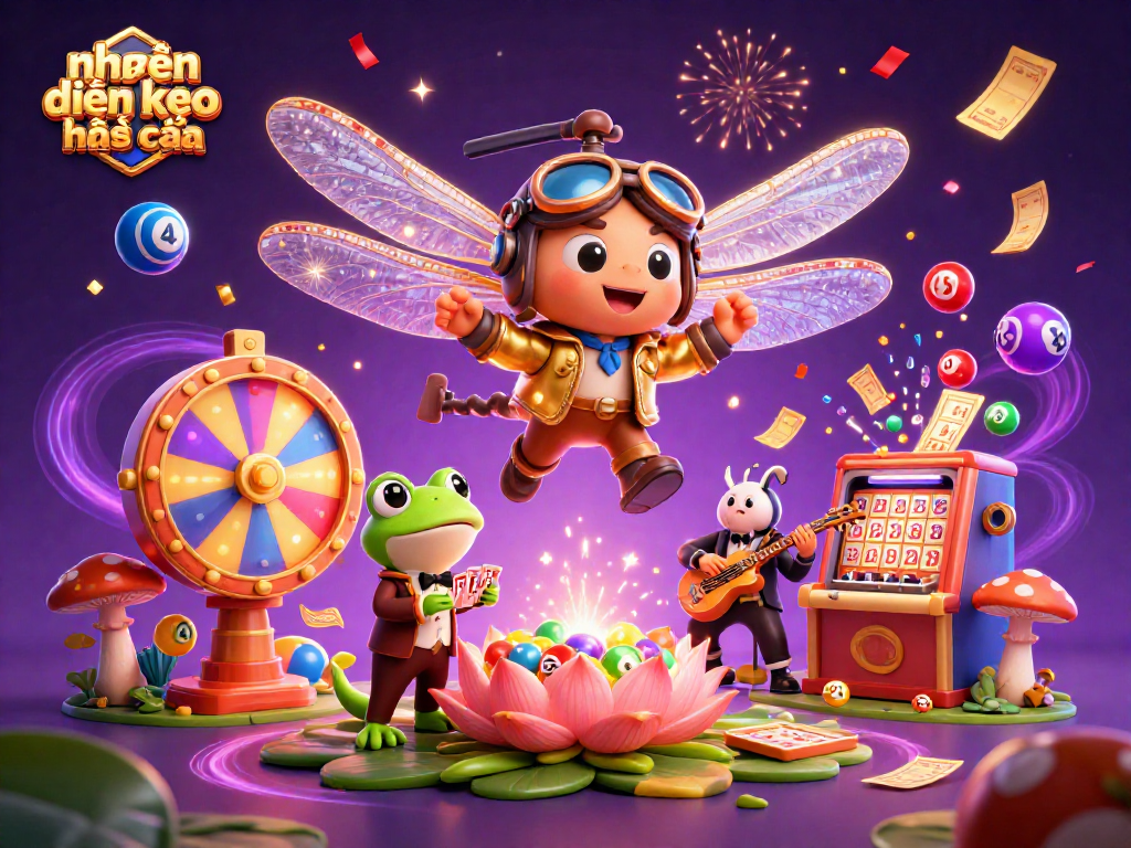 Catch the excitement of nhận định kèo nhà cái with a vibrant 3D illustration of a casino scene.