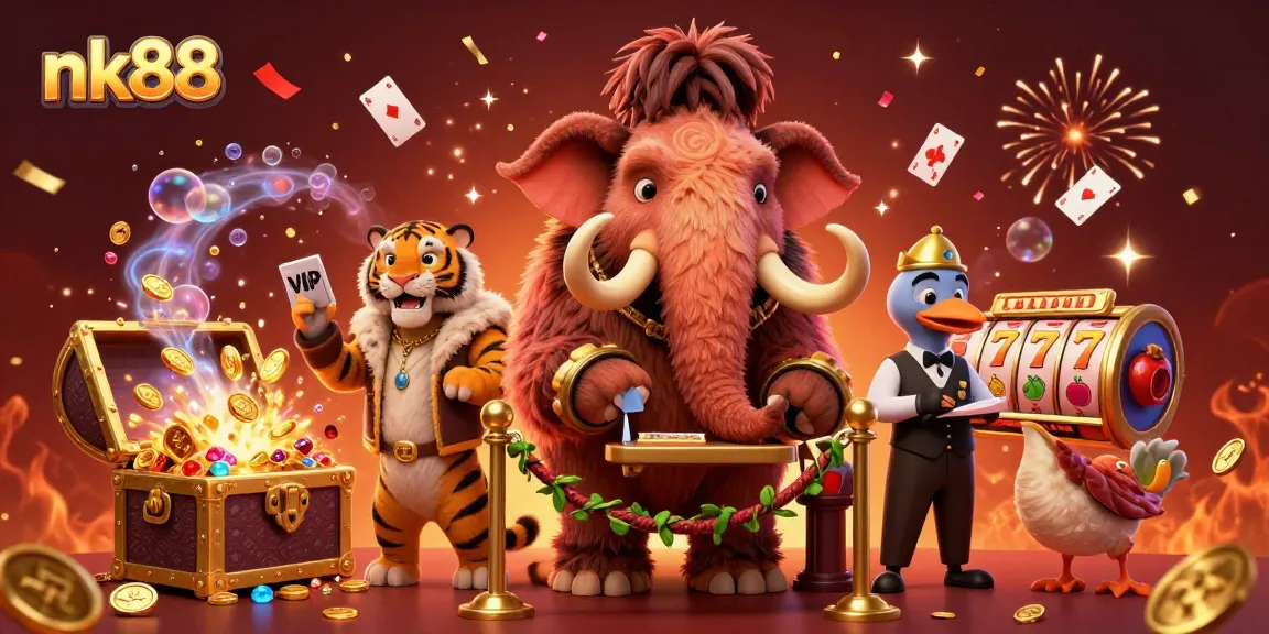 Experience thrilling moments at nk88 Casino with vibrant 3D characters and jackpot elements.