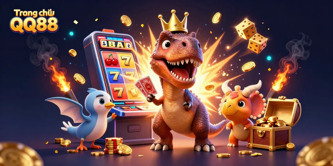 Engage with stunning gaming visuals at Trang chủ QQ88 through vibrant slots and casino characters.