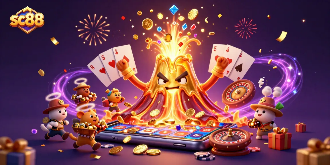 Engage with sc88 and unravel golden treasures amidst a vibrant casino eruption.