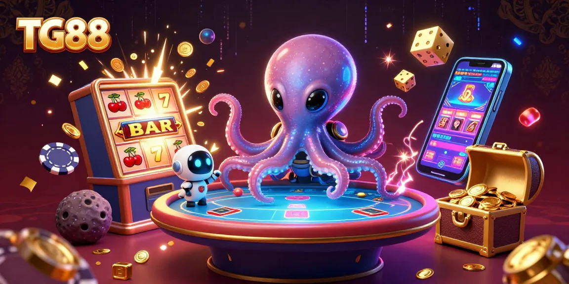 Experience thrilling games at TG88 with an energetic environment filled with vibrant slots and engaging characters.
