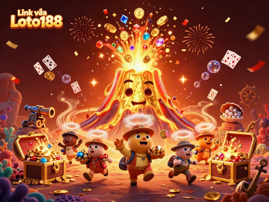 Experience the thrill of winning at Link vào Loto188 with golden treasures and exciting casino elements.