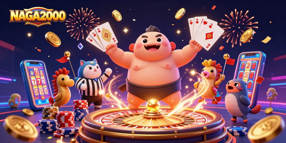 Terlibat dengan NAGA2000 saat pegulat sumo fugu menangkap suasana kasino bawah air yang dinamis.