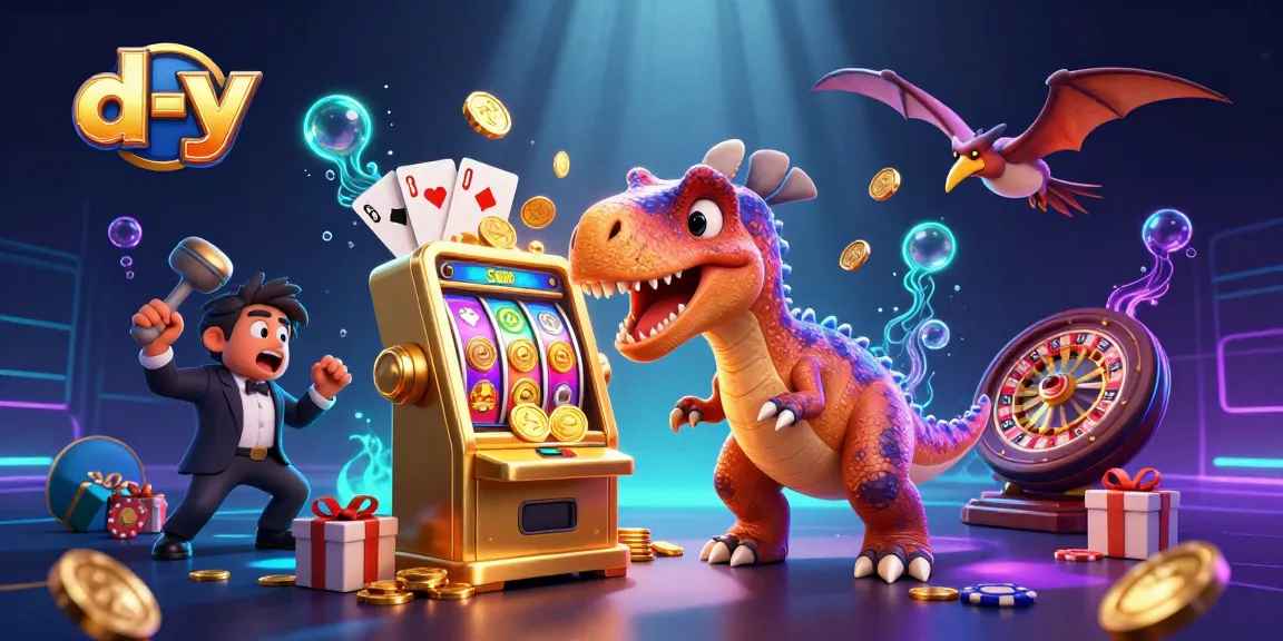 d-y showcases a pachycephalosaurus winning jackpot coins at a casino, highlighting exciting gameplay