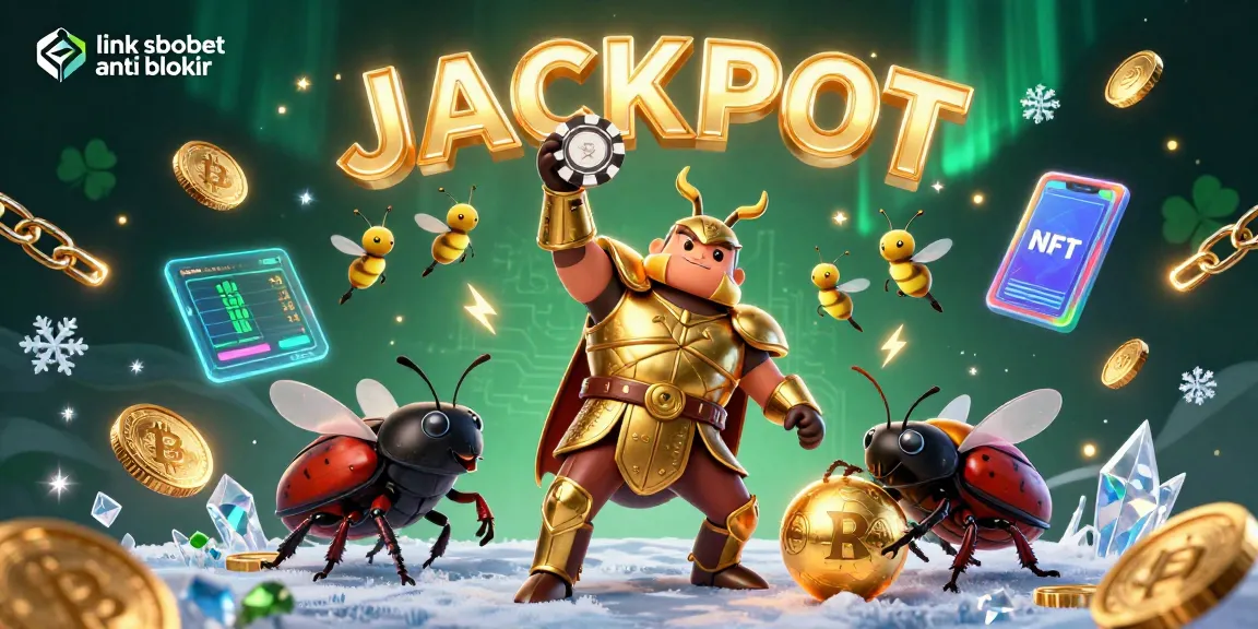 Engage with link sbobet anti blokir in a vibrant scene showcasing betting triumph and digital currency!