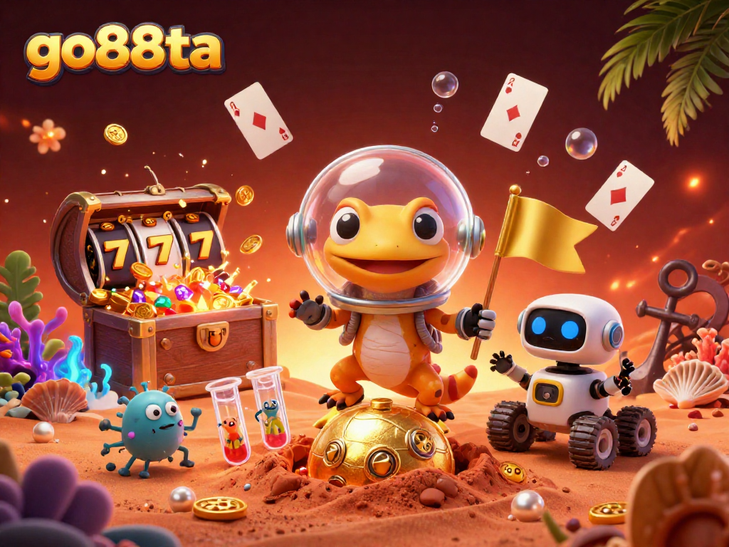 Experience the thrill of gaming at go88ta with a Martian adventure in a vibrant casino.